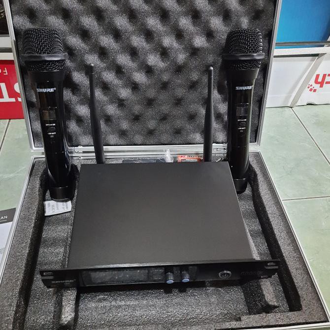 Mic Wireless Shure Sh 666 Koper Bisa Untuk Karaoke Makcikamat422.Store