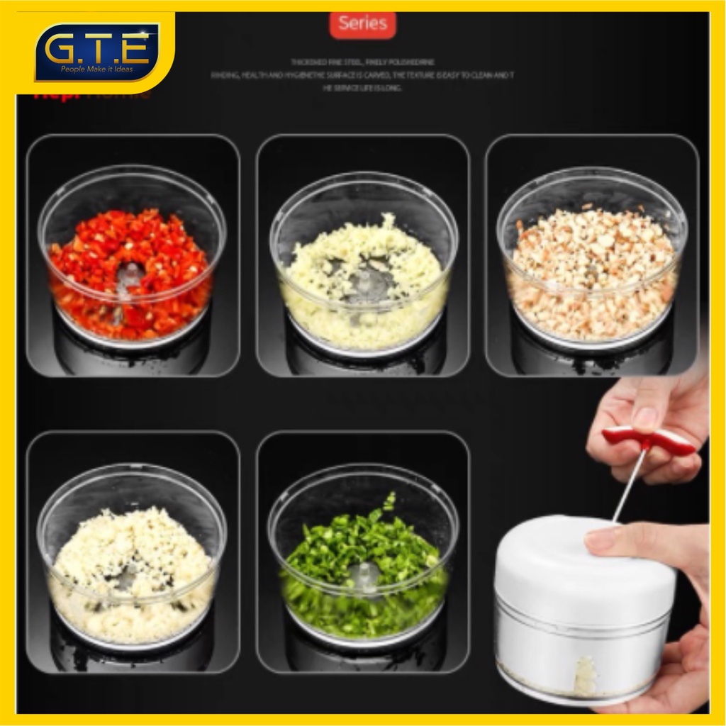 GTE | Mini Food Chopper / Blender Tangan Mini / Speedy blender tangan / Blender Tarik Mini