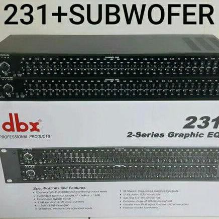 Equalizer Dbx 231 + Subwofer
