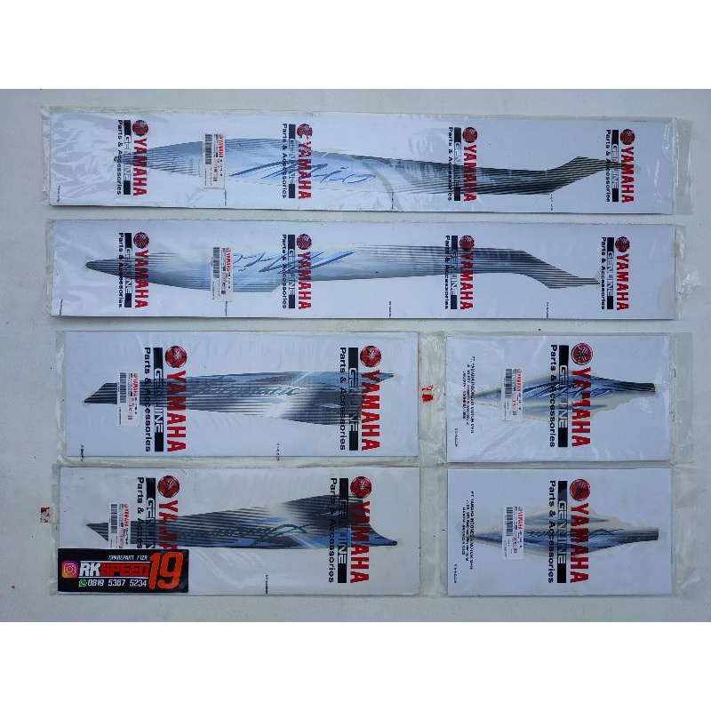 striping sticker yamaha mio sporty putih 2009 2010 asli original