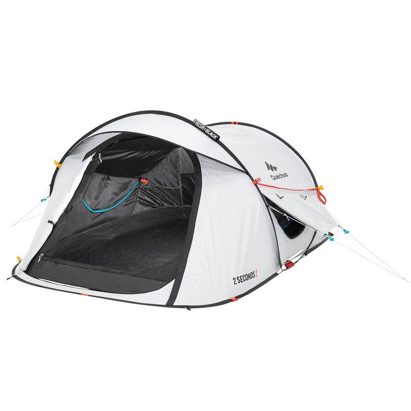 QUECHUA 2 Second 2 Fresh &amp; Black Dome Tent Tenda Camping Untuk 2 Orang