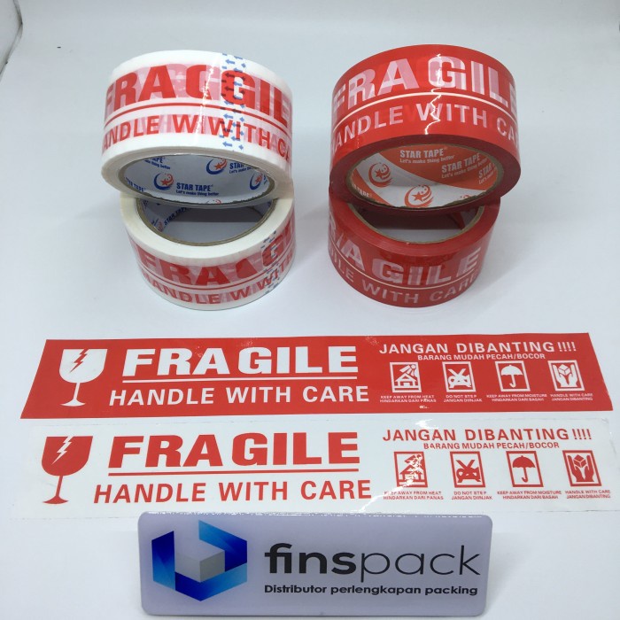

Lakban fragile jangan di banting 48 mm x 60 yard full