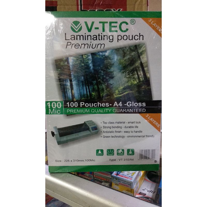 

Plastik Laminating / Laminating Pouch V-Tec A4