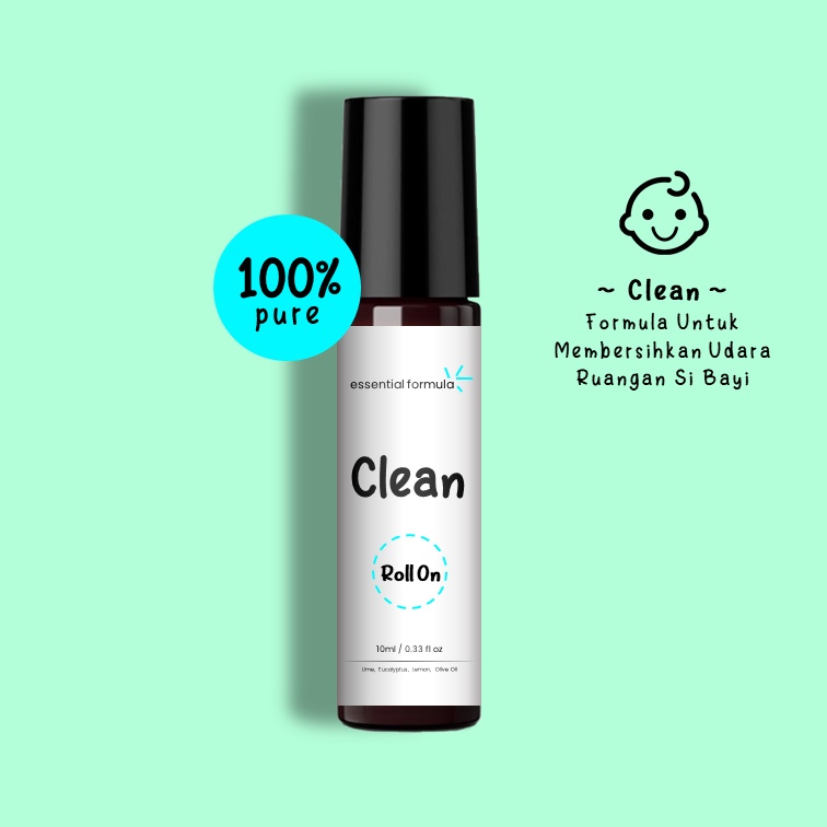 10ml Clean Essential Oil Roll On Pembersih Udara Ruangan Bayi