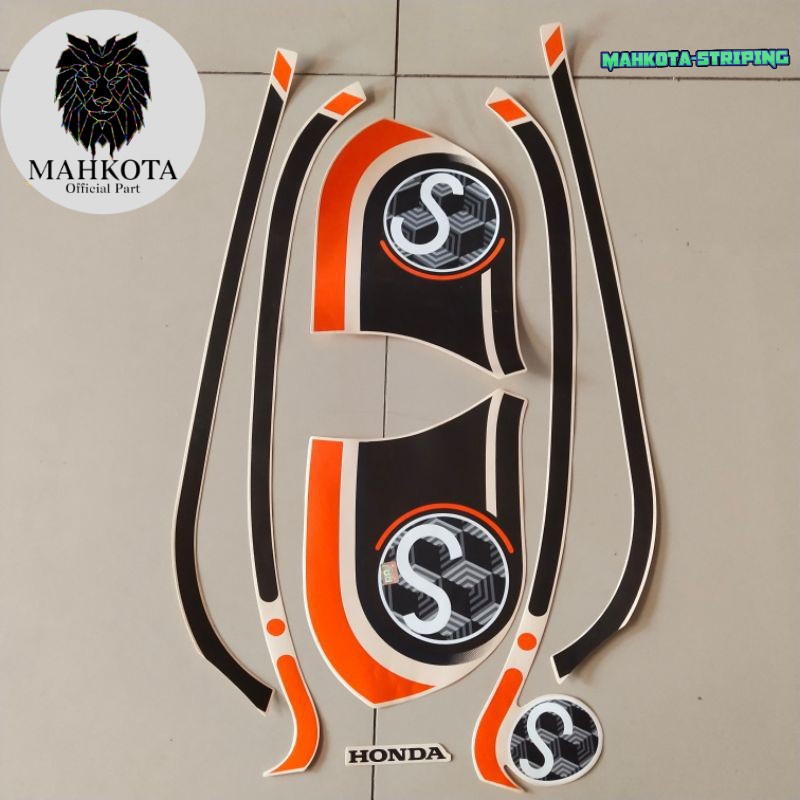 Striping Stiker Polet Sepeda Motor List motor honda scoopy 2021 cream list body standar terbaik term