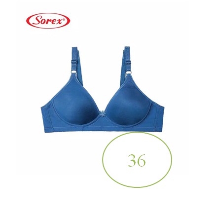 Bra BH Tanpa Kawat Super Soft Sorex 17238-36 Biru Tua