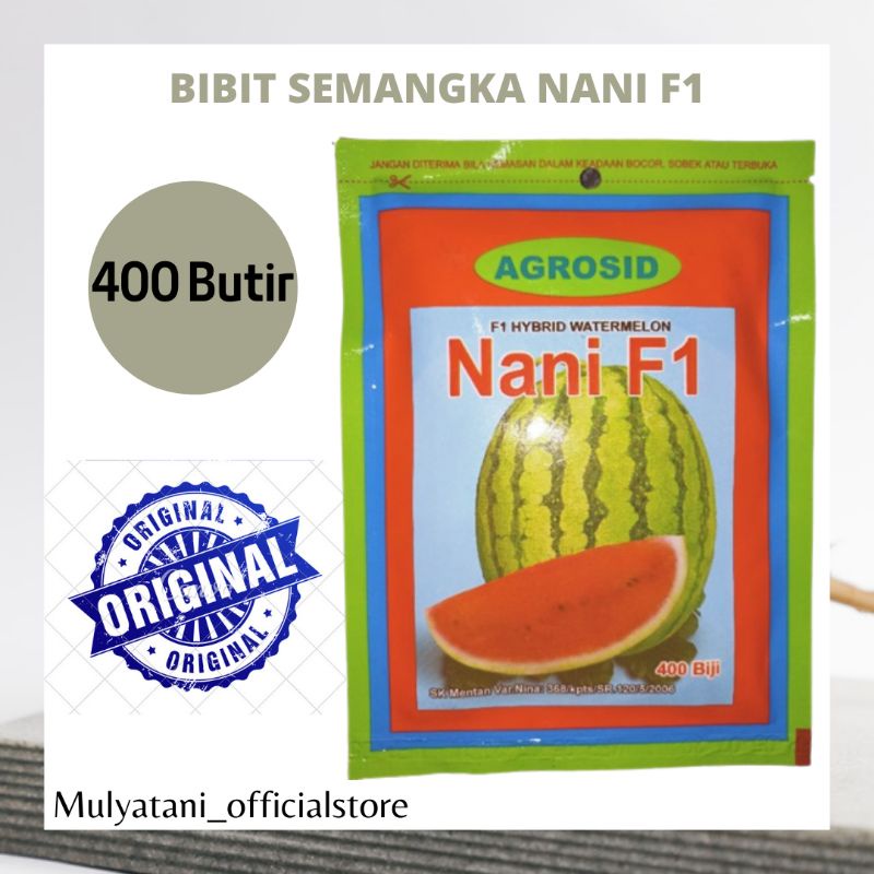 Bibit Benih Semangka Nani F1 400 Biji Butir 20 Gram Original Kemasan Pabrik