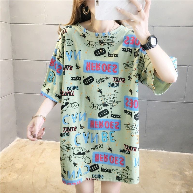 MDLV ~ 5028# Heroes Oversize Tee Atasan Overaize Cewek Oversize Import Baju Big Size Wanita Oversize Motif Alfabet Oversize Korea Style Oversize Best Seller Fashion Import