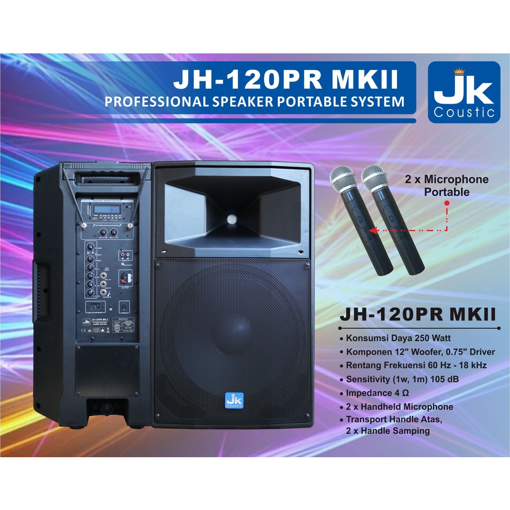 Speaker Aktif JH 120PR MKII JK Coustic Speaker 12inc
