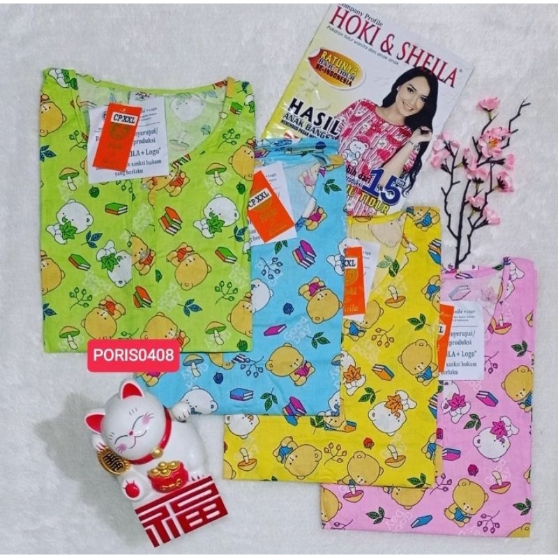 Baju Tidur HOKI &amp; SHEILA CPXXL Katun wanita (Good Day)