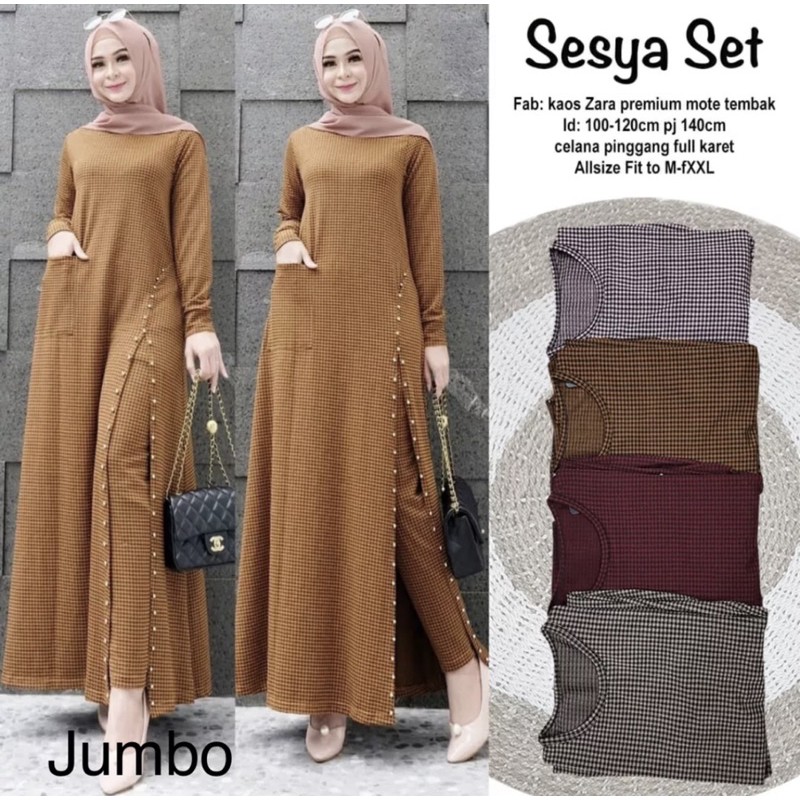 SESYA SET GAMIS TRENDY JUMBO MAXY DRESS