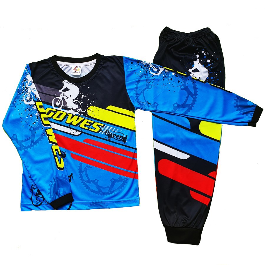 Baju Celana Anak Sepeda Motor Balap Trail 001 Utk Sekitar Umur 5 6 7 Tahun