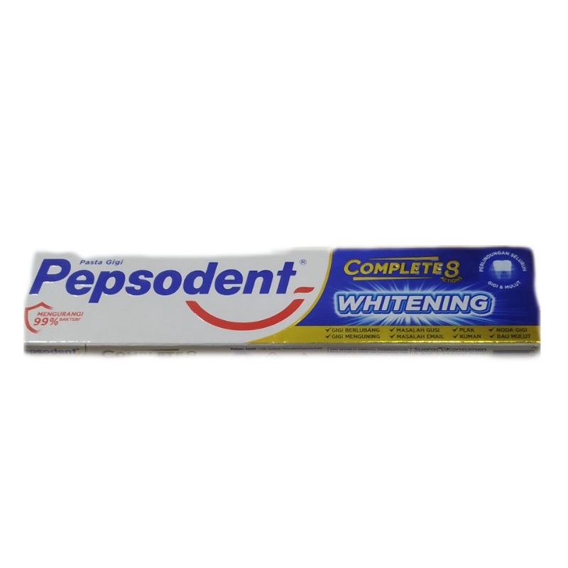 Pepsodent whitening complete-8 180 gram / 190 gram