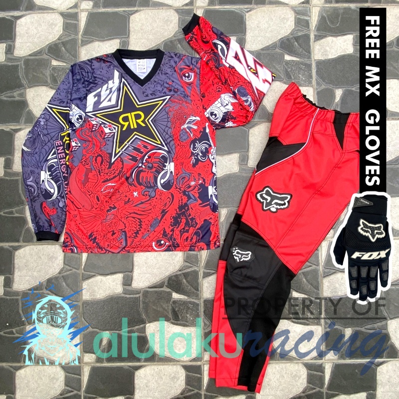 Jersey &amp; Celana MX Trail Motocross - Paket Bundling RSCT0103-F41