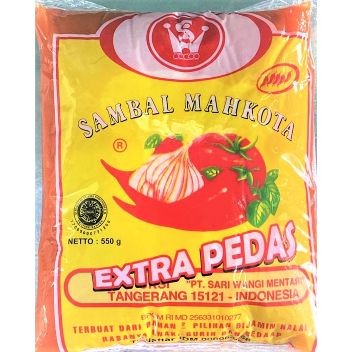 

Sambal Mahkota Ekstra Pedas 550gr