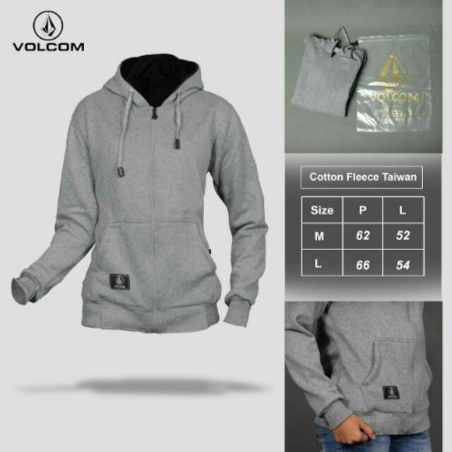 grey volcom hoodie