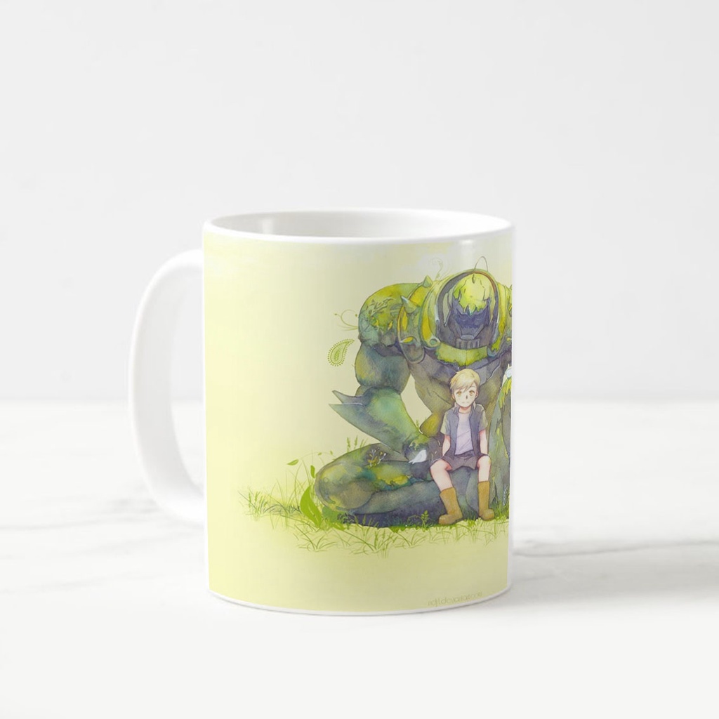Mug Keramik Fulmetal Alchemist Alphonse Elric Green