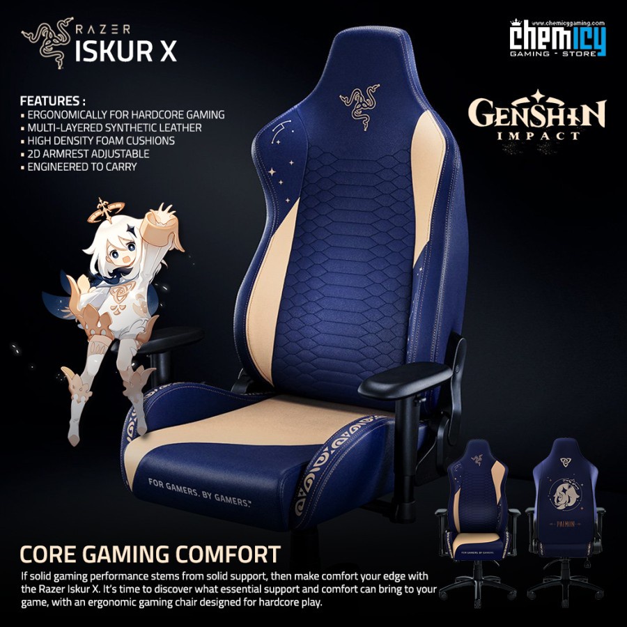 Razer Iskur X Genshin Impact Edition Gaming Chair / Kursi Gaming