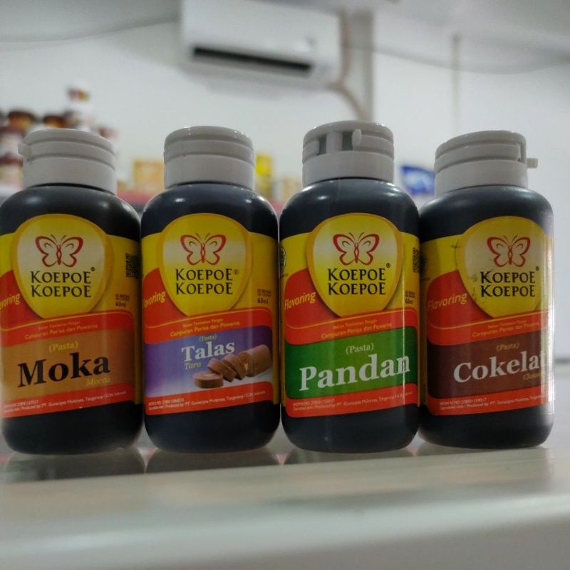 

Koepoe-koepoe Coklat, Moka, Talas dan Pandan 60ml