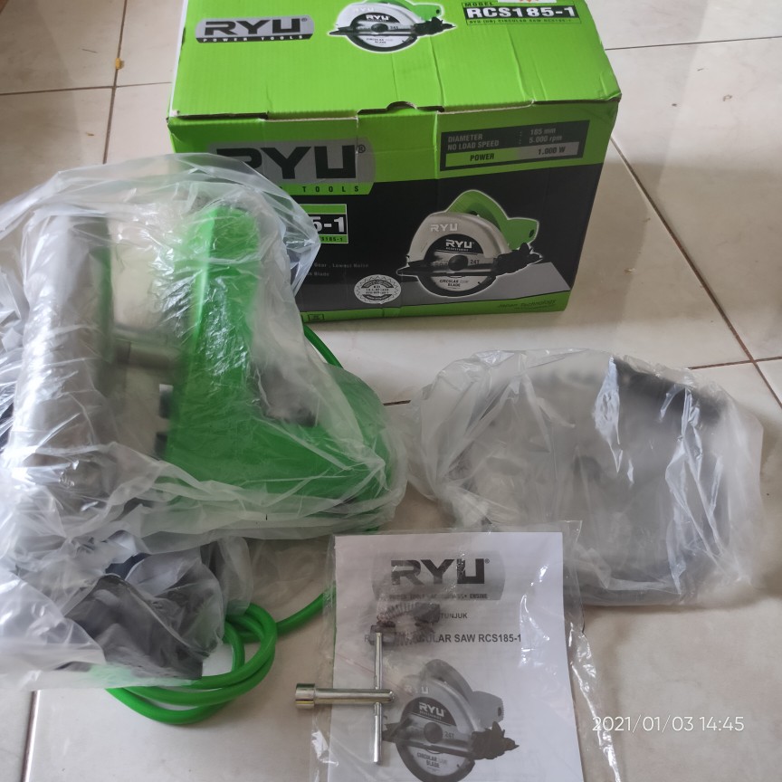 Mesin Potong Gergaji Kayu Ryu / Mesin Sirkular Circular Saw Rcs185-1