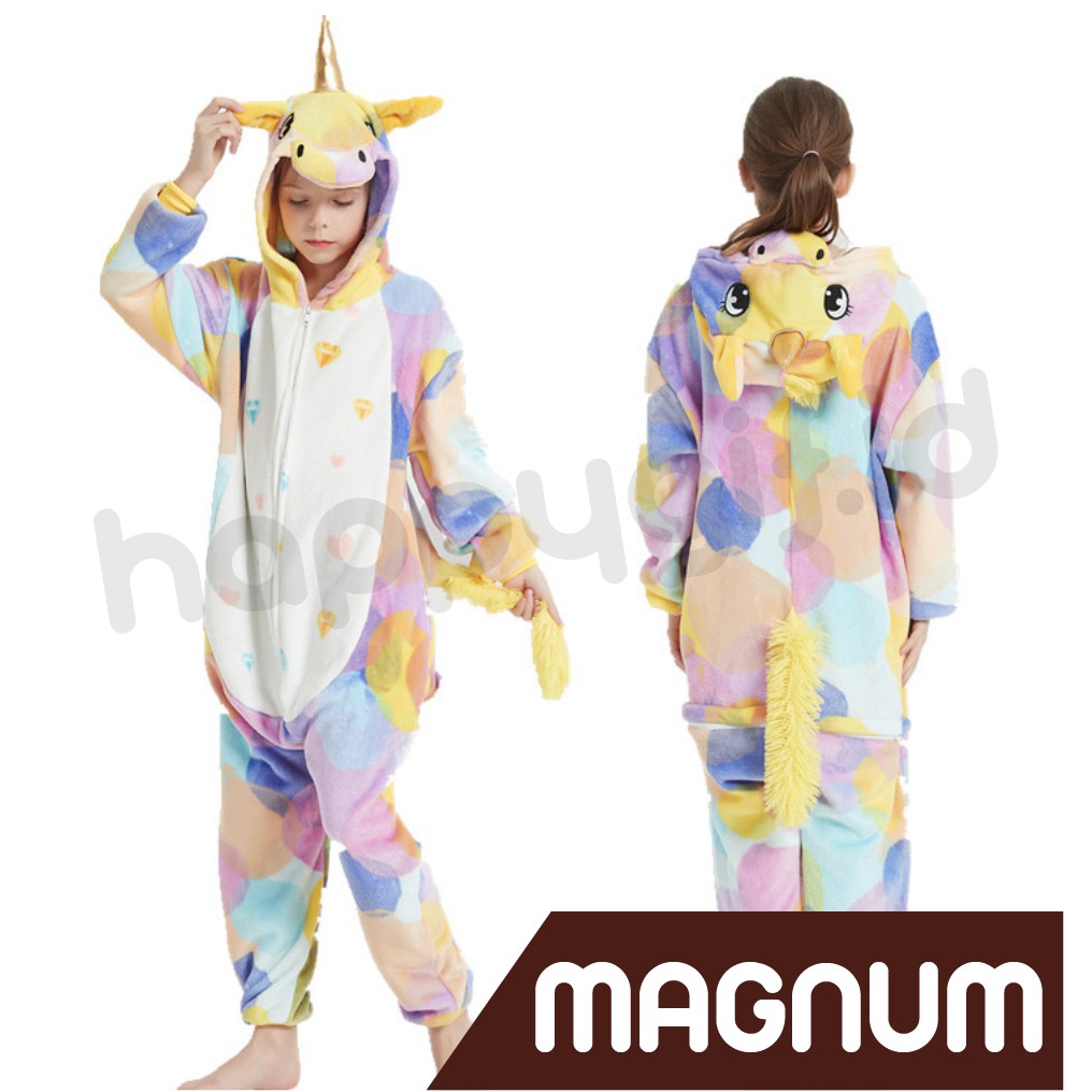 BAJU KOSTUM ONESIE PIYAMA ANAK KID UNICORN SPECIAL NEW ES KRIM ICE CREAM