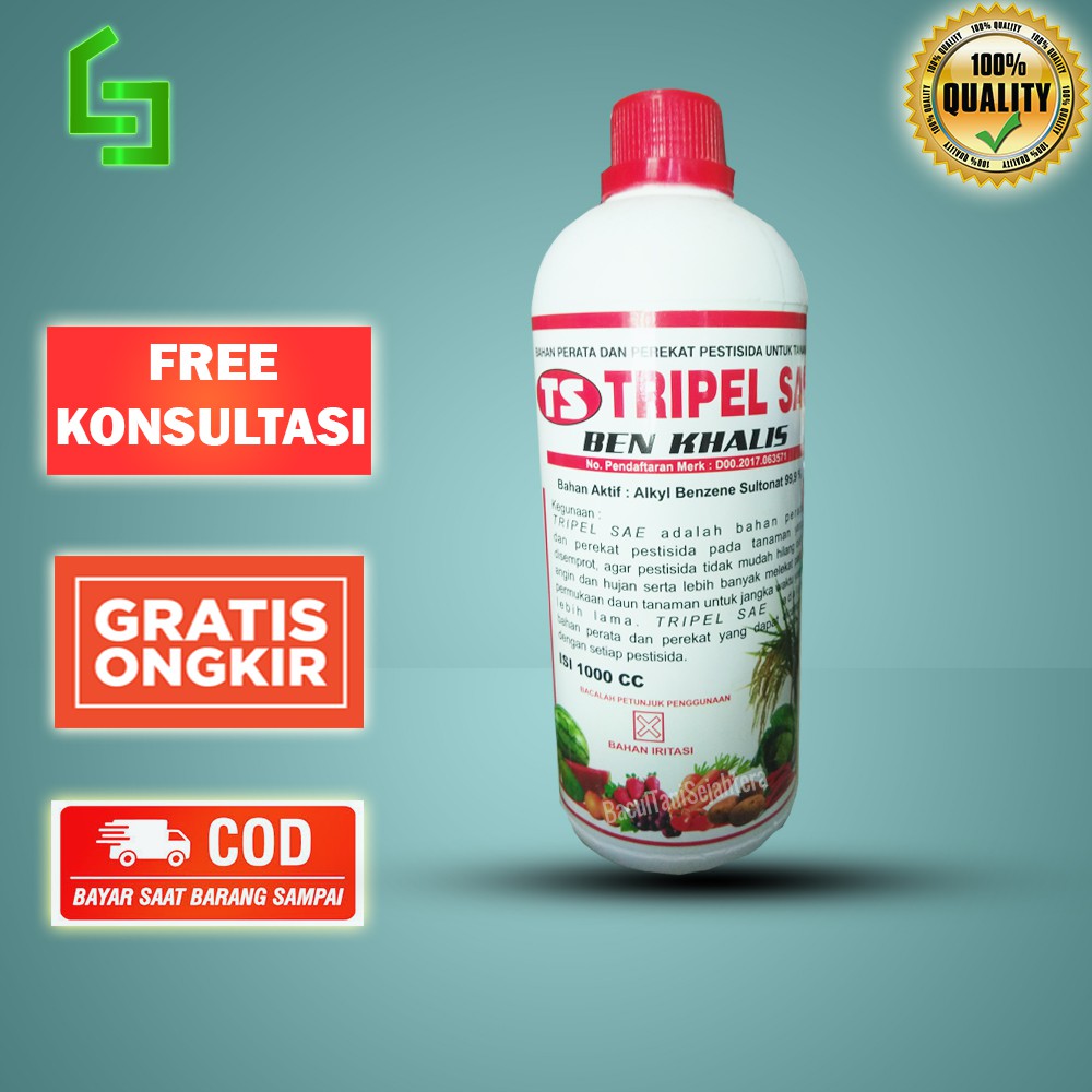 PEREKAT PESTISIDA TRIPEL SAE 1 LITER 1 L PEREKAT PEMBASAH PERATA PENEMBUS KULIT SERANGGA