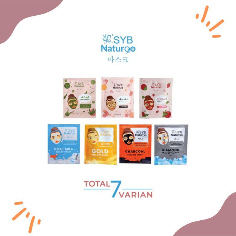 SYB NATURGO PEEL OFF MASK/ NATURGO MASKER WAJAH BY SYB BPOM ORIGINAL