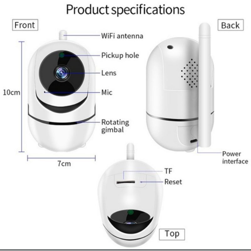 IP HUMAN TRACKING CCTV WIFI 1080P HD Wireless CCTV