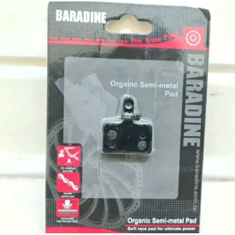 Brake Pad Baradine . Kampas Rem Pads Shoe Organic Semi Metal Brakepad