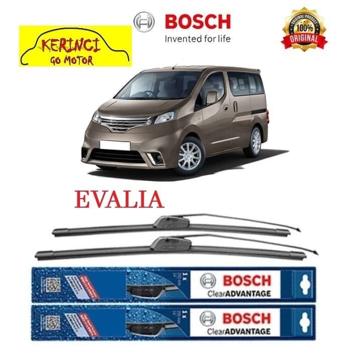 WIPER BOSCH CLEAR ADVANTAGE NISSAN EVALIA 24&quot; &amp; 16&quot; SEPASANG