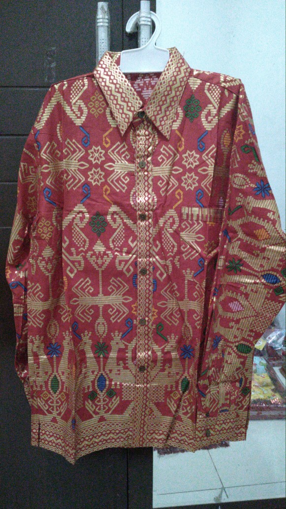 Qnunbatik Sarimbit/couple Batik Rok N Blus Narita Prodo Panjang  Merah