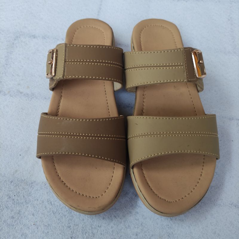 Sandal Wanita Murah Sandal Cewek Casual Sandal Slop Santai