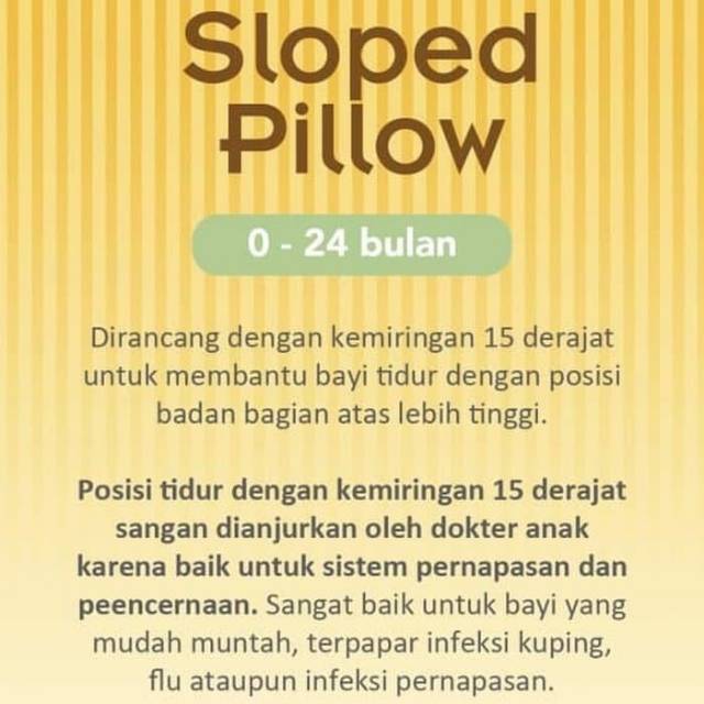 BABYBEE Sloped Pillow Bantal Anti Colic Anti Tersedak  Slope Pillow