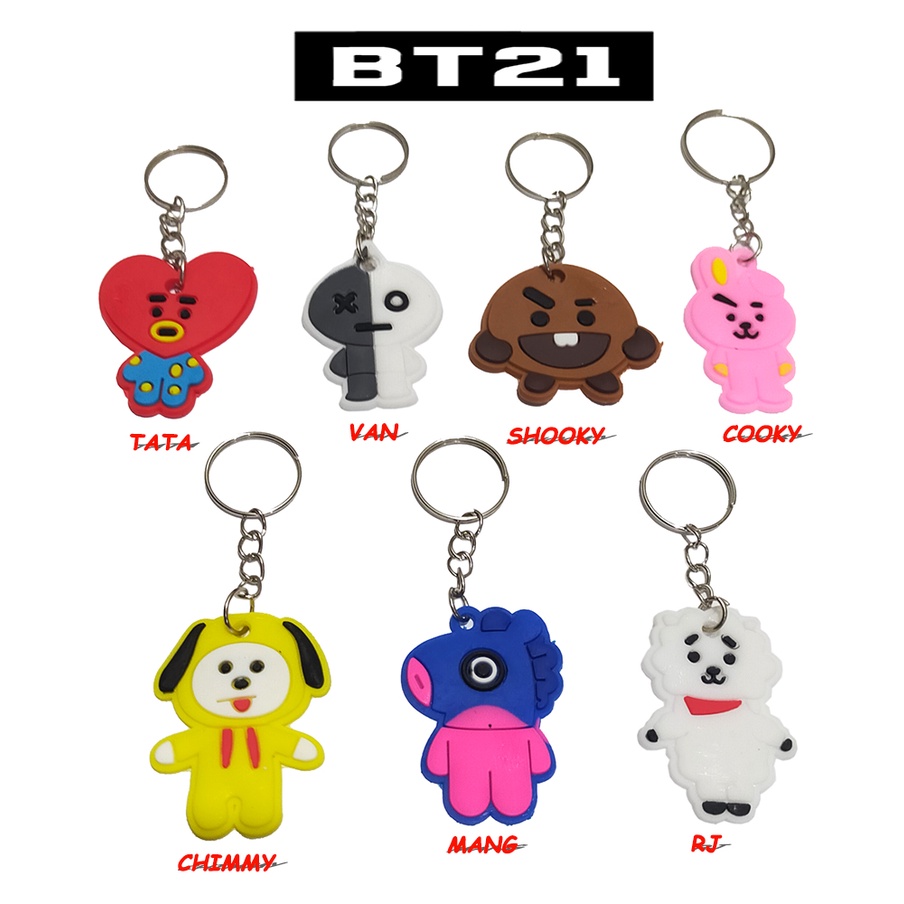 Gantungan Kunci K.POP BTS accessories Tas karakter boneka Boys BT21