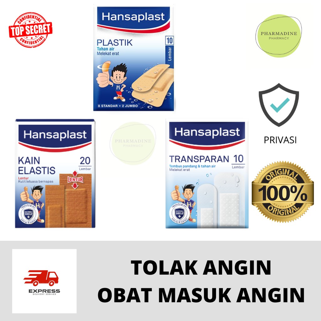 HANSAPLAST - Plester Jumbo Plastik Transparan Elastis