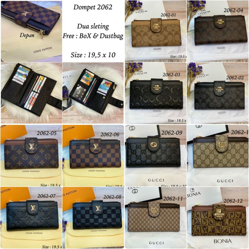 Dompet 2062 Wallet Long 2 Reslt Free Box Importt Semprem