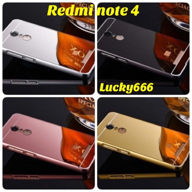 Bumper mirror redmi note 4 hard case xiaomi redmi note 4 note4