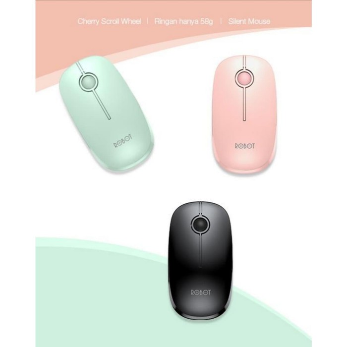 NS - Mouse Wireless Silent Click Robot 1600 dpi - Optical Mouse M330