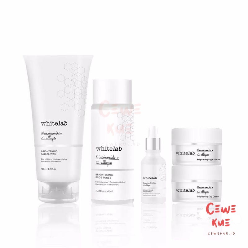 (CEWEKUE) Whitelab Paket Wajah & Serum,CREAM, MENCERAHKAN WAJAH, SKINCARE WHITELAB
