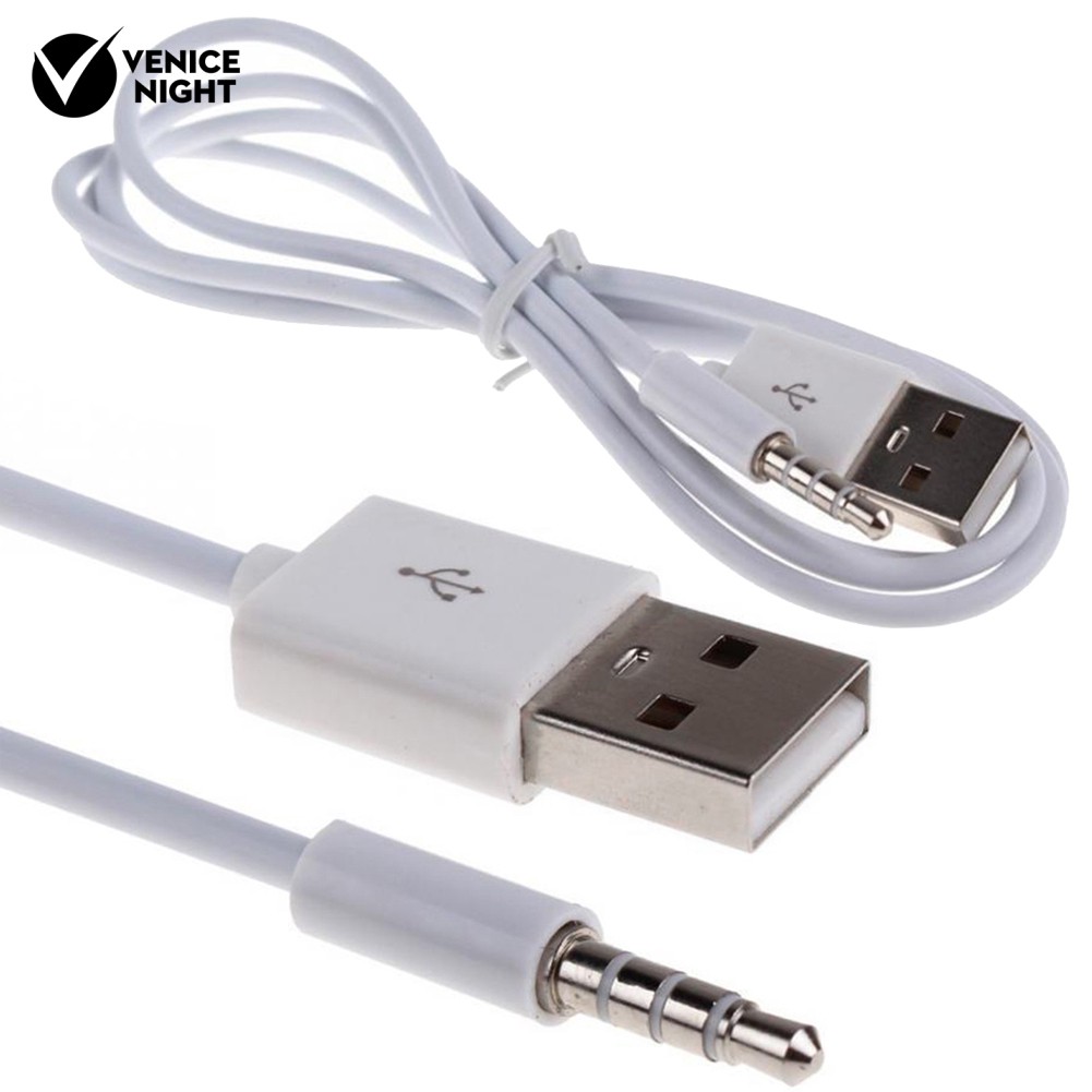 Kabel Audio Portabel 3.5mm USB 2 Aux untuk Mobil vc591