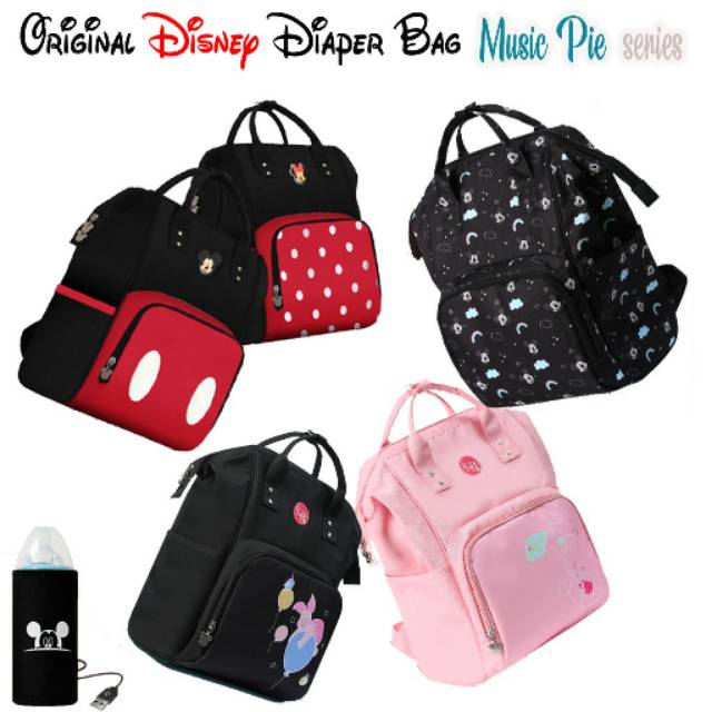 DIAPER BAG ORIGINAL DISNEY MUSIC PIE SERIES (TAS BAYI DIAPER BAG DISNEY MULTIFUNGSI)
