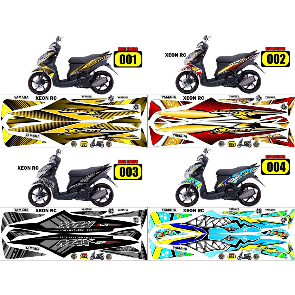 Stiker striping yamaha xeon RC 2013 Variasi RZ 01(Semua Ready Bisa Cod)
