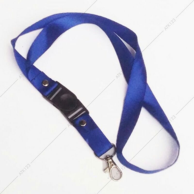 

lanyard / tali gantungan id card / name tag lebar 2cm - biru