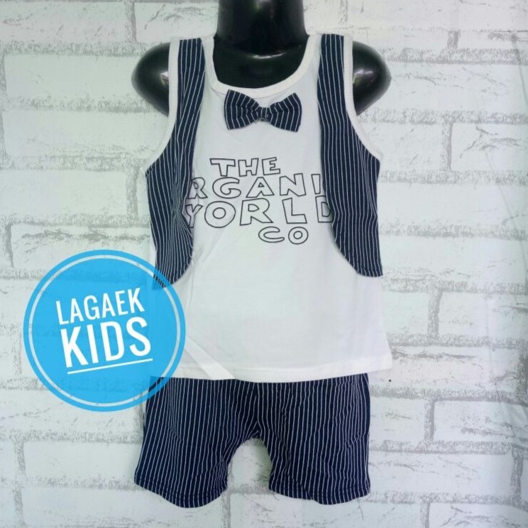 Setelan Baju Celana Anak Laki U Can See IMPORT 1 - 2 Tahun - Setelan Kaos Import Anak YUPO Garis