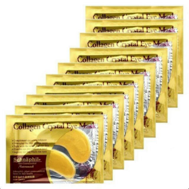 Masker Mata Gold Eye Crystal Collagen Mask Emas 24 K Eyemask Crystall Eyelid Patch . KPM-12