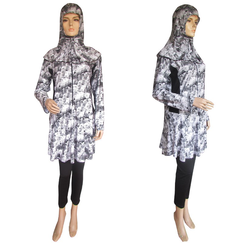 Baju Renang Muslim Jumbo Ukuran 8L Motif Bunga Hortensia Baju Renang Muslim Jumbo Ukuran 8L Motif Bunga Hortensia