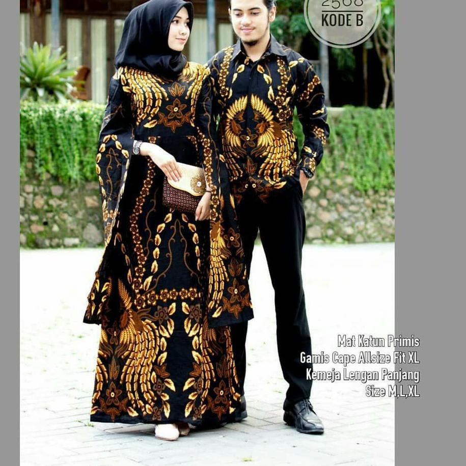 Couple Gamis Lowo  /Batik Kapel Pasangan Suami Istri /Baju Couple Pasangan Modern /  Dress Muslim Baju Lebaran Modern New