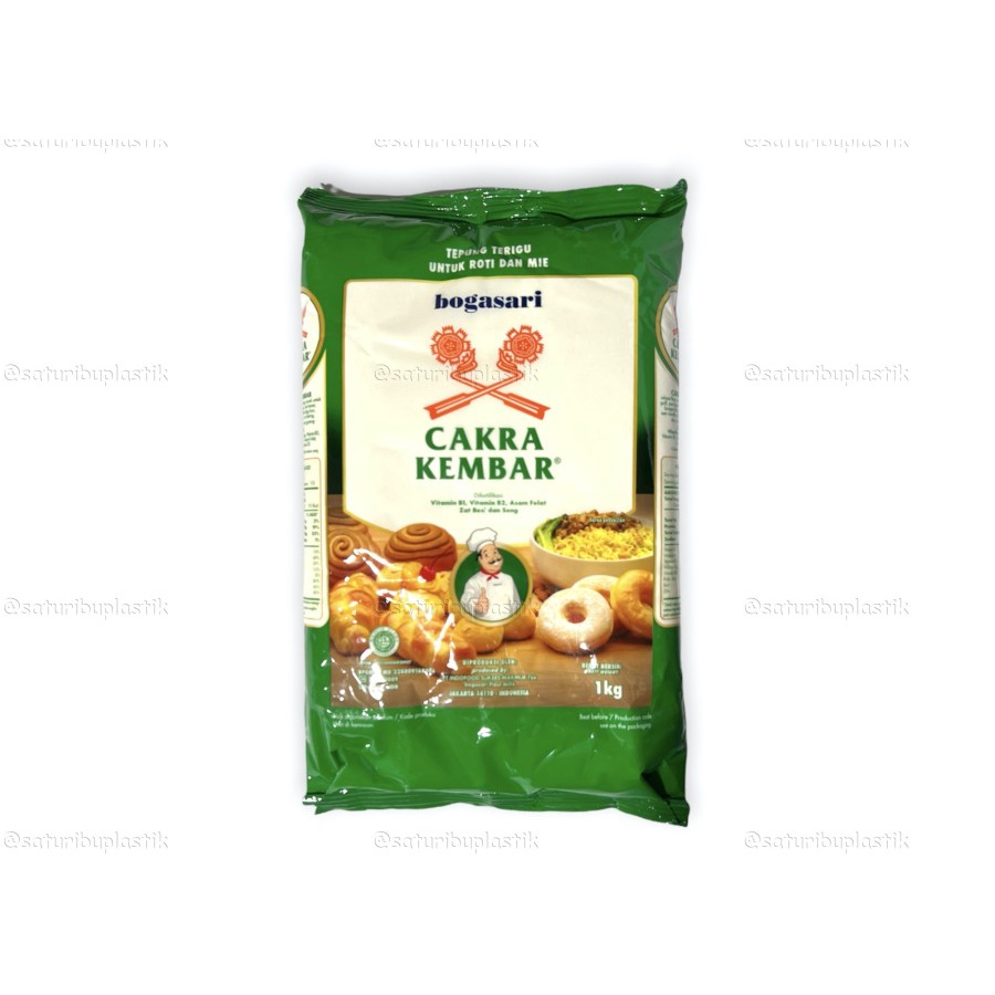 

Terigu Cakra Kembar 1Kg Tepung Protein Tinggi Bogasari Premium Ekonomis 1 Kg