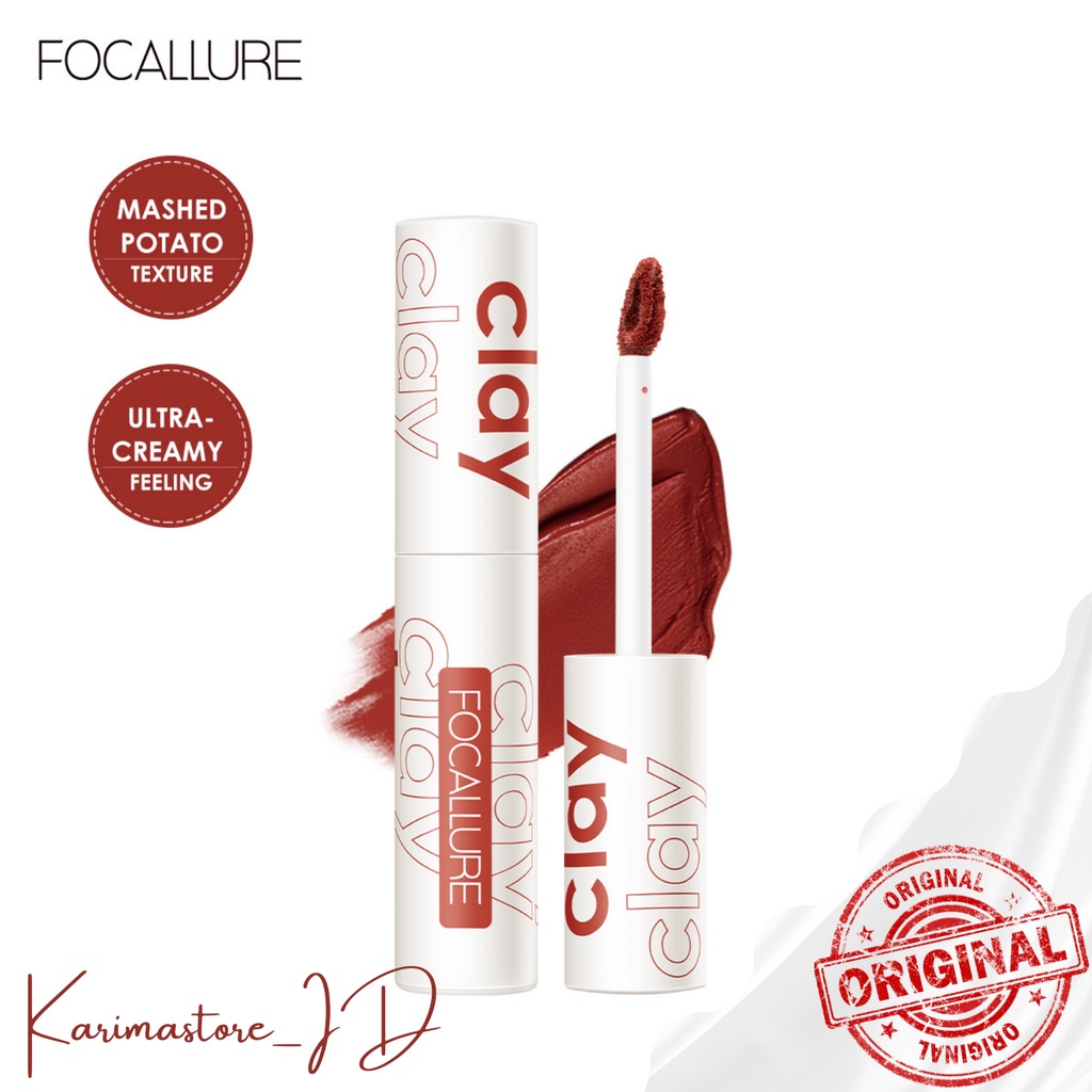 FOCALLURE True Matte Lip Clay Waterproof Lipstick Lip Gloss Lip Tint FA179