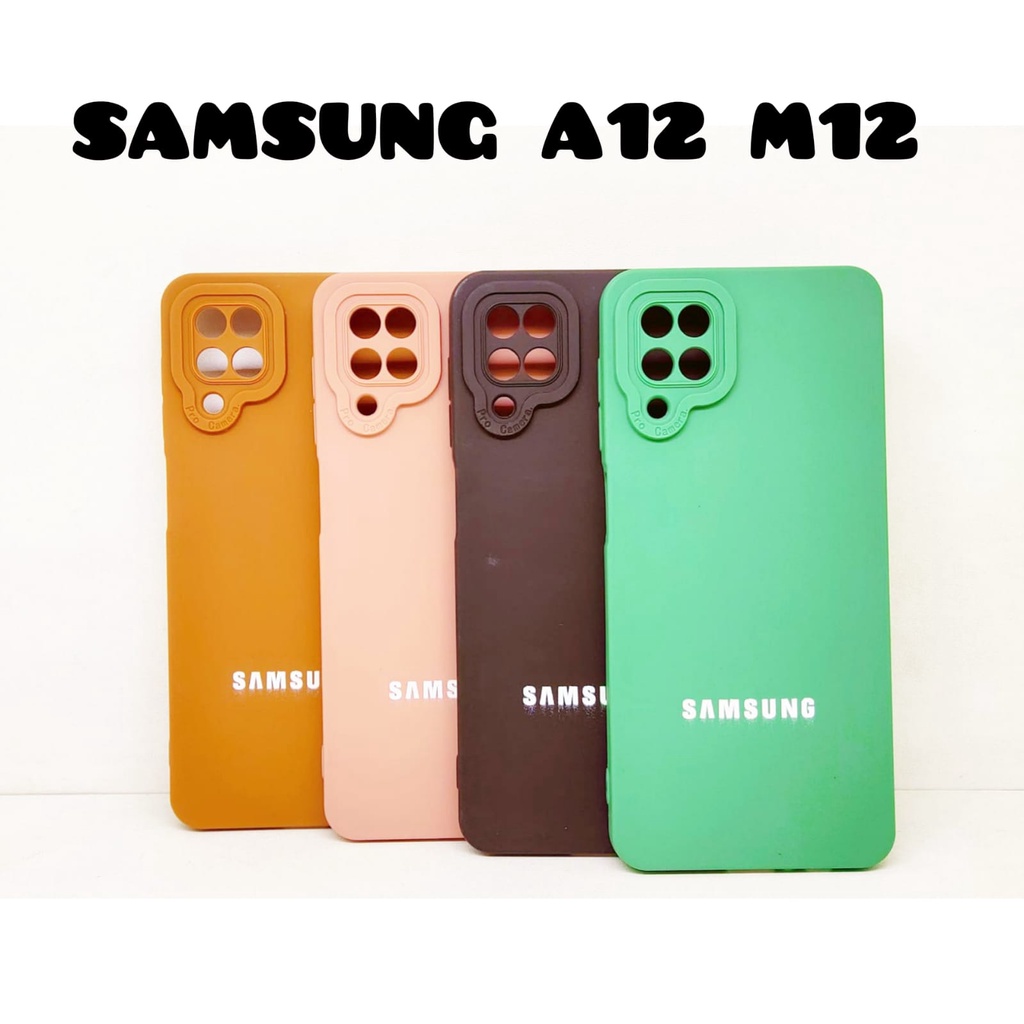 Luxury Soft Matte Case 9D Samsung A03 A10S A22 A11 A12 A02S A03S A51 A31 A32 M11 M12  Solid Color Angel Eye Lens